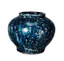 Load image into Gallery viewer, Dapper Home Navy Crackle Vases
