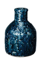 Load image into Gallery viewer, Dapper Home Navy Crackle Vases
