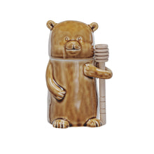 Load image into Gallery viewer, Bear Honey Jar w/ Honey Dipper

