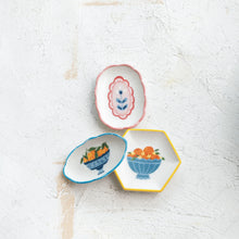 Load image into Gallery viewer, Cross Stitch Textured Stoneware Dish
