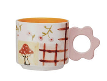 Load image into Gallery viewer, Spring Flower Handle Mug
