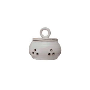 Meadow Stoneware Garlic/Onion Keeper