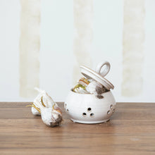 Load image into Gallery viewer, Meadow Stoneware Garlic/Onion Keeper
