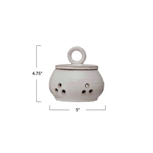 Load image into Gallery viewer, Meadow Stoneware Garlic/Onion Keeper
