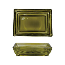 Load image into Gallery viewer, Olive Pressed Glass Soap Dish
