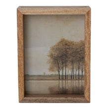Load image into Gallery viewer, Wood &amp; Glass Floating Two-Sided Photo Frame -5x7
