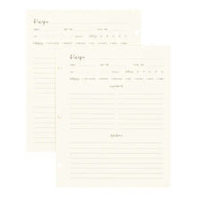 Load image into Gallery viewer, Petite Recipe Page Set
