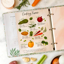 Load image into Gallery viewer, Strawberry Meadow Petite Recipe Binder
