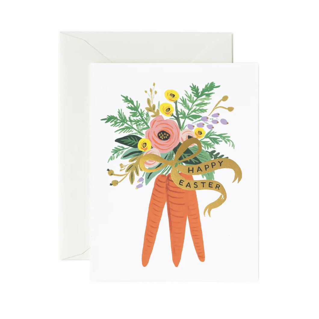 Rifle Paper Easter Card -Carrot Bouquet