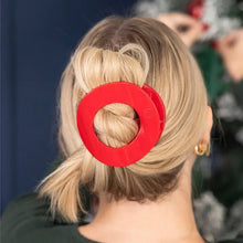 Load image into Gallery viewer, Teleties Flat Circle Clip -Red Carpet Ready
