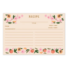 Load image into Gallery viewer, Paper Farm Press Peach Blossom Recipe Cards
