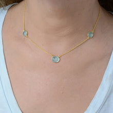 Load image into Gallery viewer, NY Gold &amp; Blue Topaz Necklace
