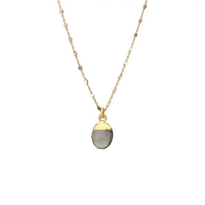 NY Gray Moonstone Pendant Necklace