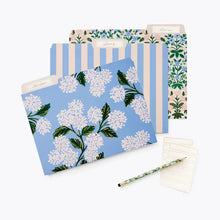 Load image into Gallery viewer, Rifle Paper File Folder Set -Hydrangea

