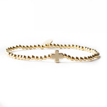 Load image into Gallery viewer, L&amp;E Faith over Fear Gold Bracelet -Gold
