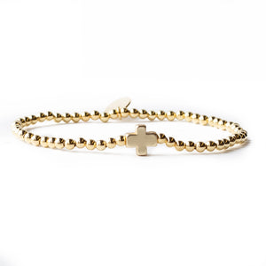 L&E Faith over Fear Gold Bracelet -Gold