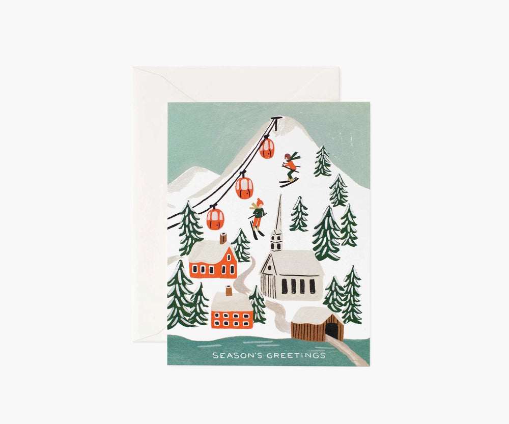 Rifle Paper Christmas Card -Holiday Snow Scene