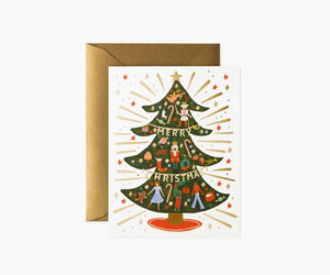 Rifle Paper Christmas Card -Nutcracker Tree