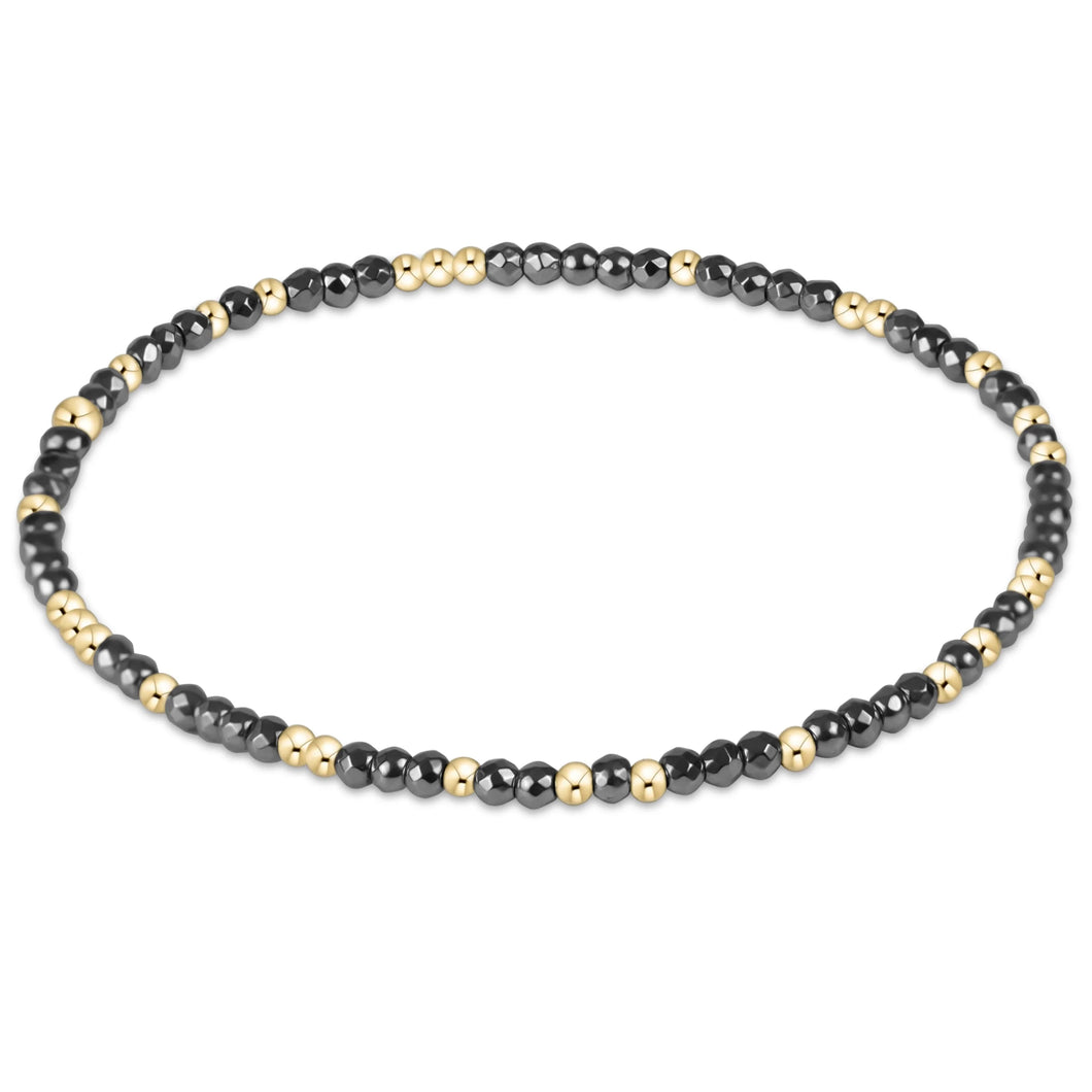 enewton Extends Hope Unwritten Gemstone Bracelet -Silver Faceted Hematite