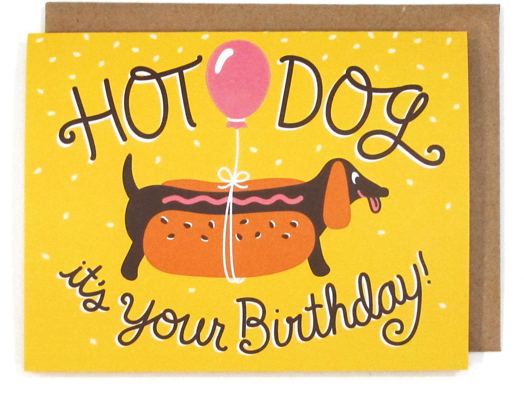 Neighborgoods Birthday Card -Hot Dog