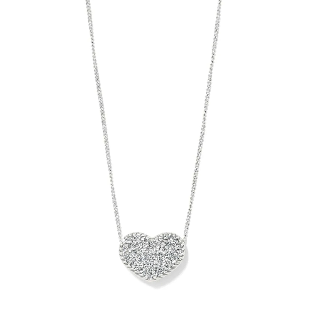 Brighton Illumina Celeste Heart Bold Necklace -Silver