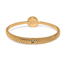 Load image into Gallery viewer, Brighton Illumina Celeste Dome Hinged Bangle -Gold
