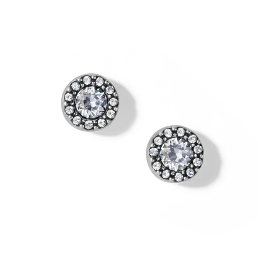 Brighton Illumina Solitaire Post Earrings -Silver