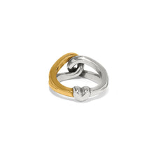 Load image into Gallery viewer, Brighton Interlok Curve Two Tone Ring
