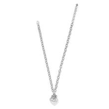 Load image into Gallery viewer, Brighton Interlok Love Knot Large Heart Necklace -Silver
