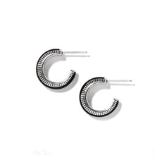 Load image into Gallery viewer, Brighton Interlok Noir Small Hoop Earrings
