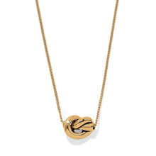 Load image into Gallery viewer, Brighton Interlok Single Knot Mini Necklace -Gold

