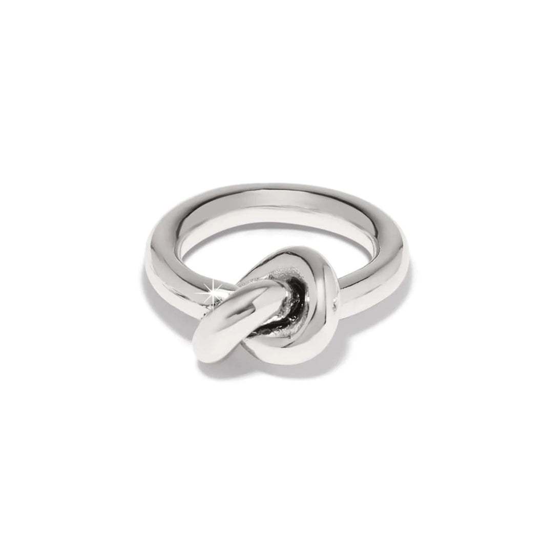 Brighton Interlok Single Knot Ring -Silver