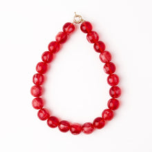 Load image into Gallery viewer, Iris Large Bead Necklace -Red
