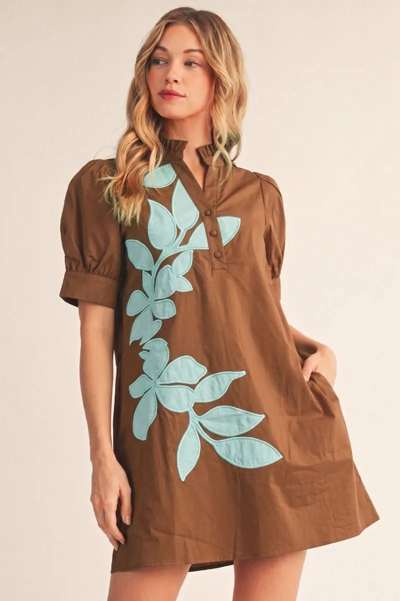 brown applique dress Jod & Blue Flower related:kulmina-asym-halter-top-fringe-berry-03 Ava Presley Short Beaded SIZE:2/3Y (26) while the full