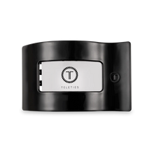 Load image into Gallery viewer, Teleties Flat Rectangle Clips -Jet Black
