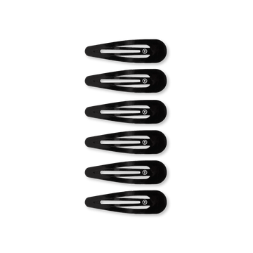 Teleties Snap Clip -Jet Black