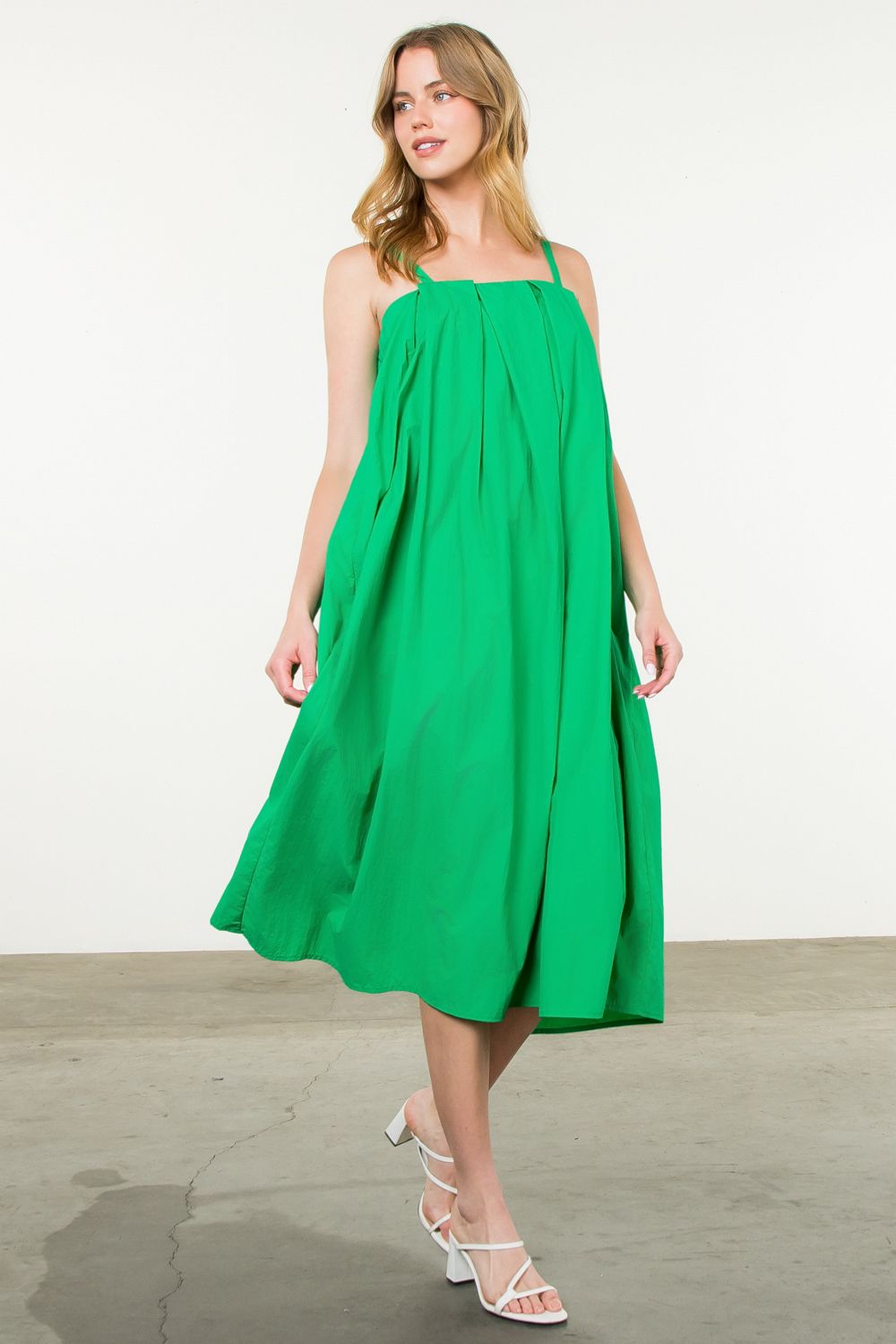 Th Green Poplin Dress