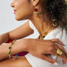 Load image into Gallery viewer, Jocelyn Multi Color Glass Bracelet
