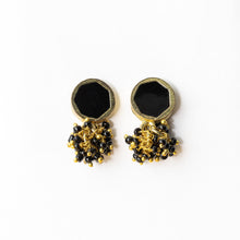 Load image into Gallery viewer, Kimberly Enamel Earrings -Black
