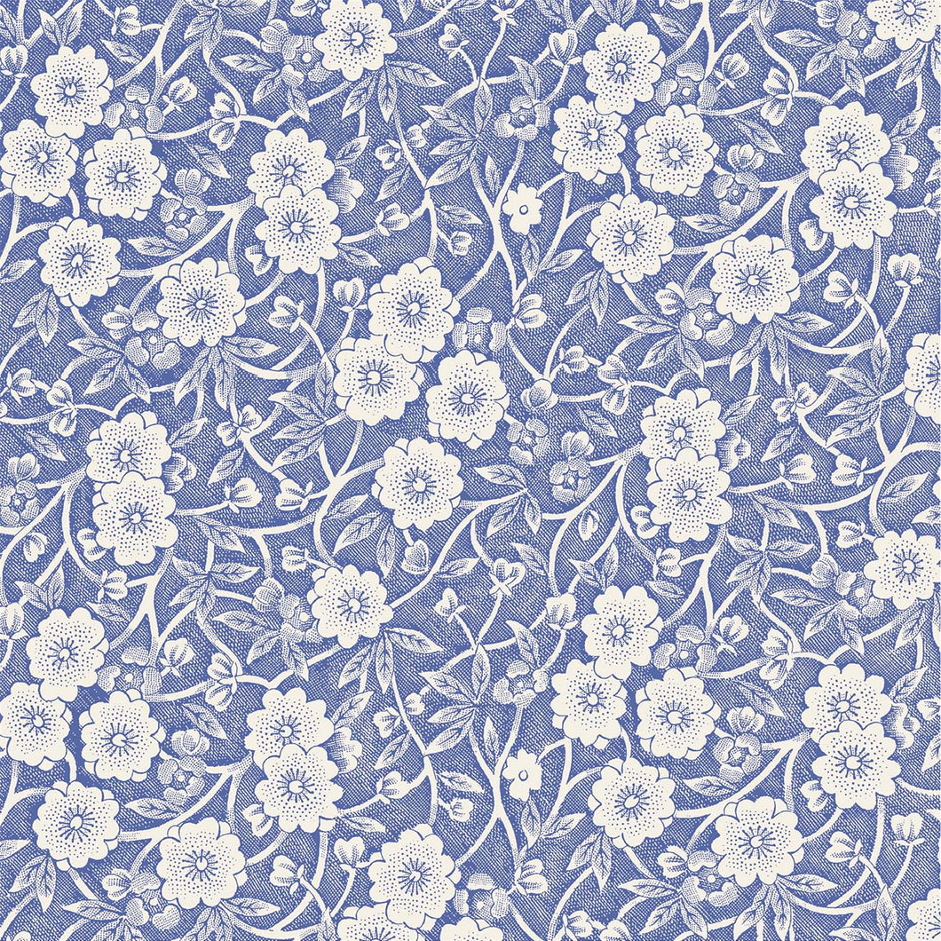 H&C Cocktail Napkins -Blue Calico