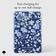 Load image into Gallery viewer, Kate Spade MagSafe Portable Charger -Flowerbed Blue
