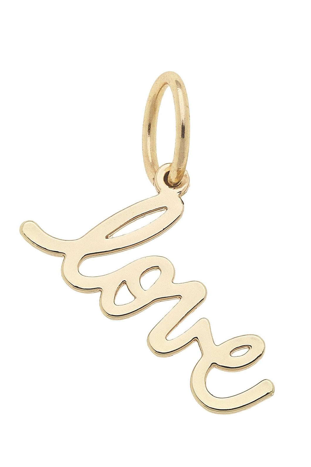 Love Cursive Script Charm