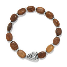 Load image into Gallery viewer, Brighton Love Messages B Love Wood Stretch Bracelet
