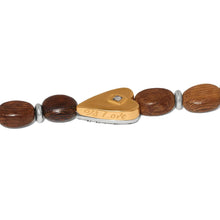 Load image into Gallery viewer, Brighton Love Messages B Love Wood Stretch Bracelet
