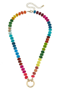 Lucy Gemstone Charm Necklace Base