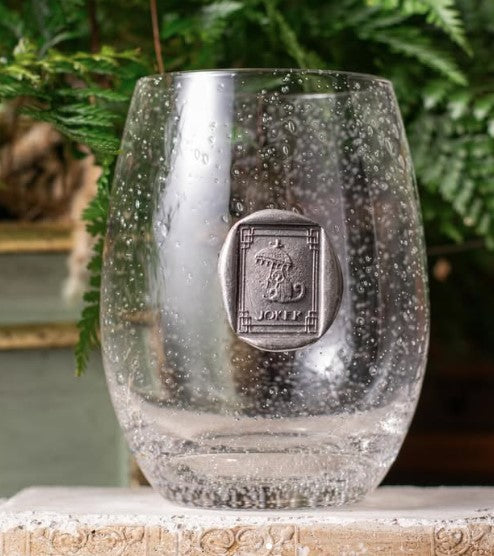 Southern Jubilee Mahjong Medallion Stemless Wine Glass