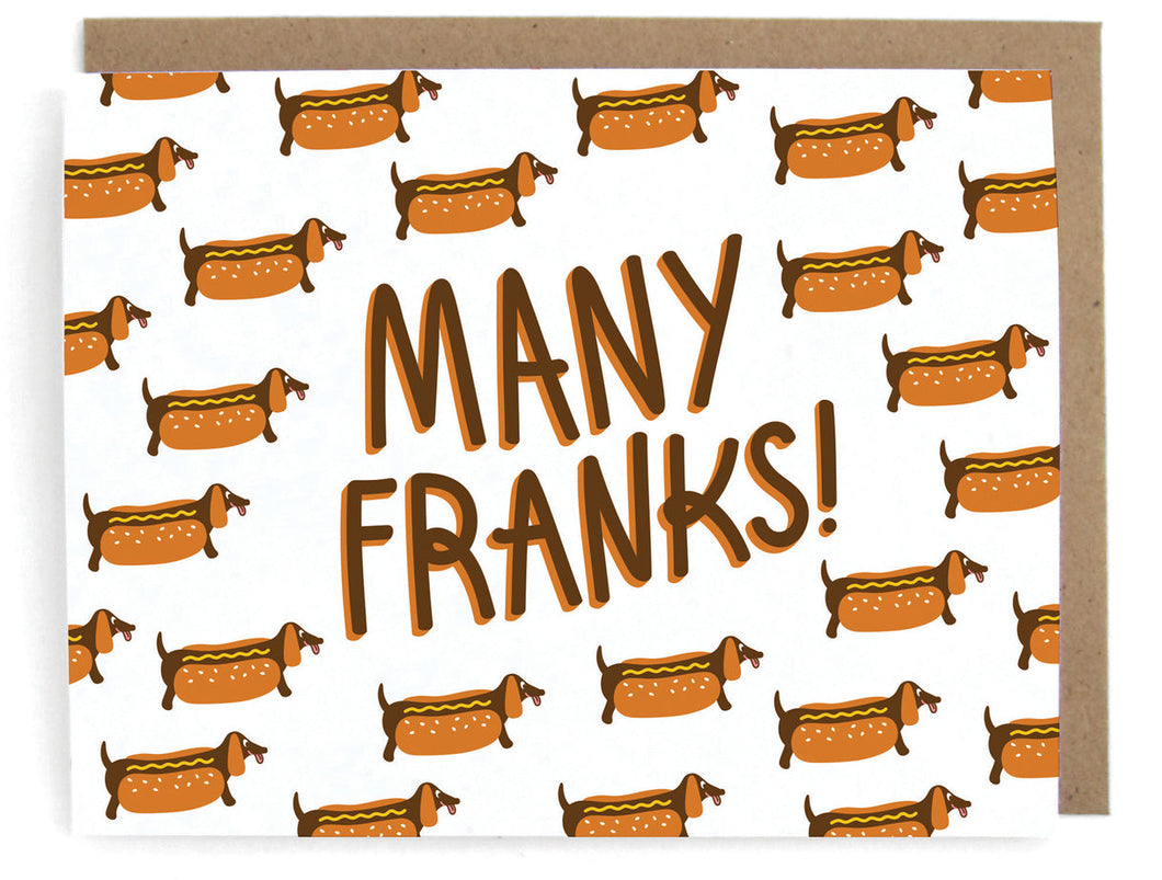 Neighborgoods Thank You Card -Many Franks