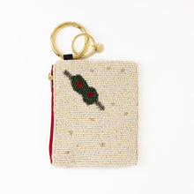 Load image into Gallery viewer, Mary Martini And Olive Beaded Coin Purse

