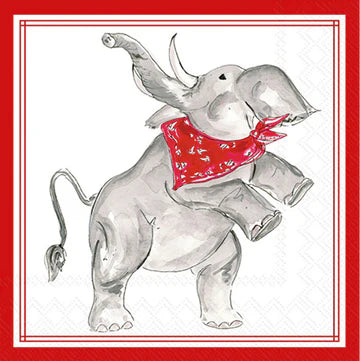 Cocktail Napkins -Red Elephant