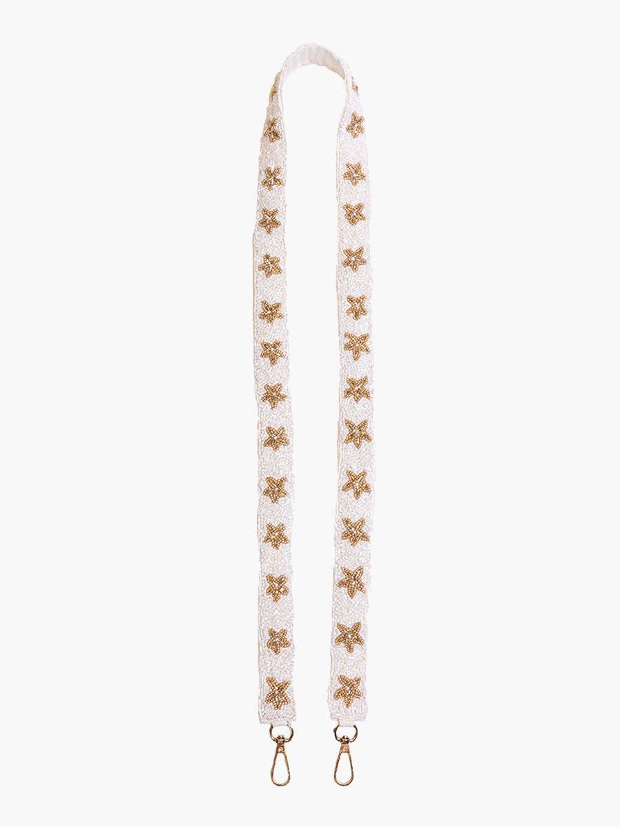 Beaded Guitar Strap -Star